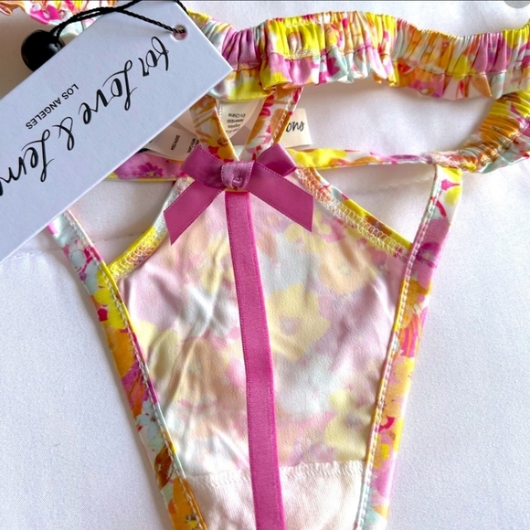 *Pics Updated!*🍋For Love and Lemons Pastel Punch Mini Dress WITH Thong Panty! - Picture 9 of 16